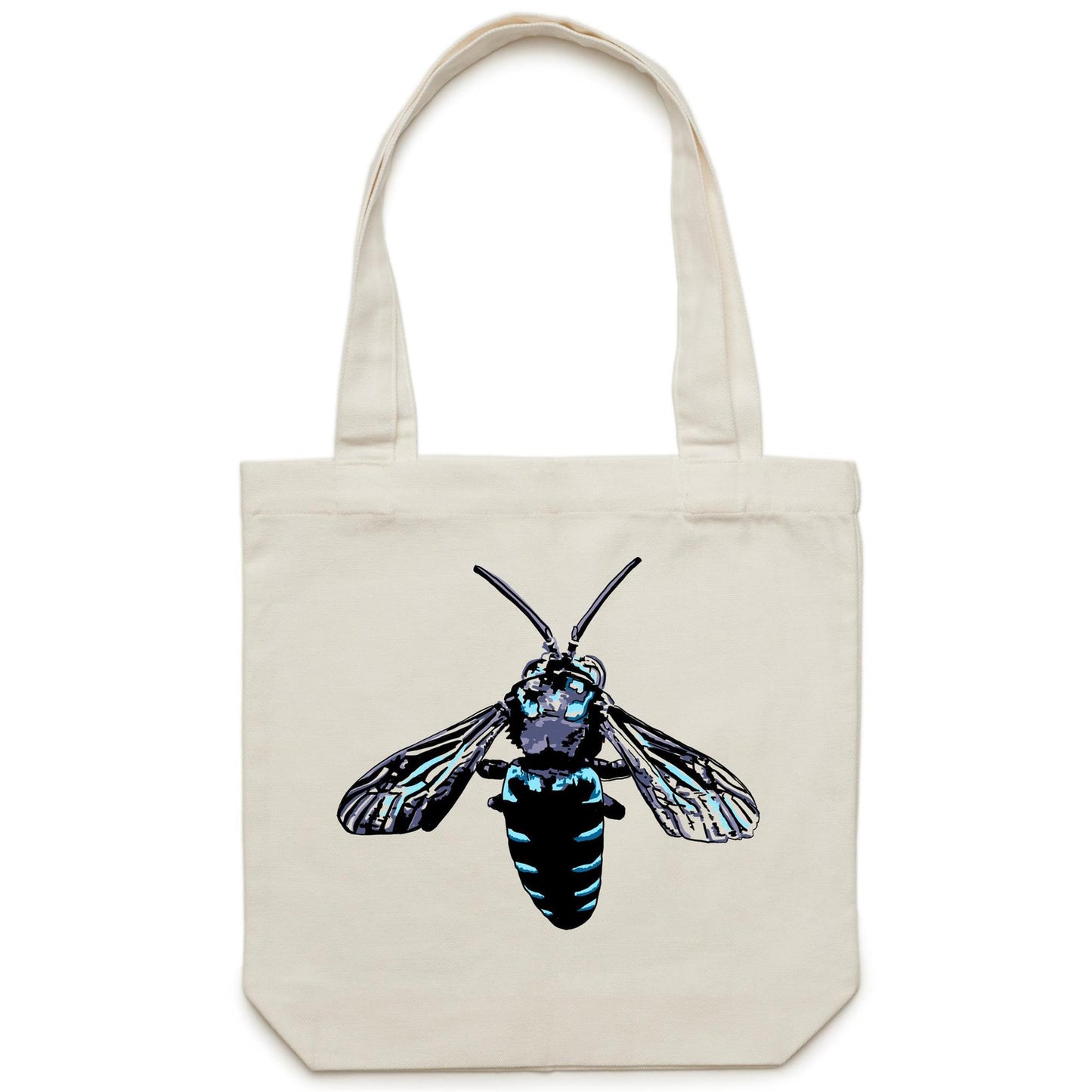 Blue Cuckoo Bee Tote Bag