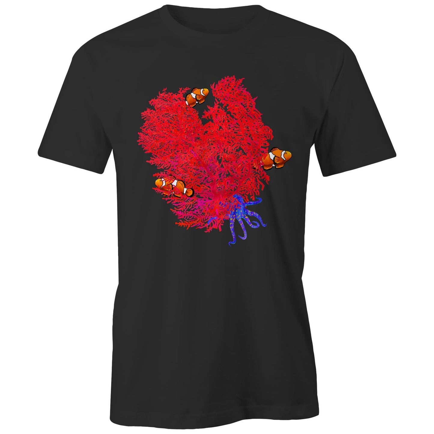 Coral not Coal Black T shirt