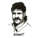 Original drawing of David Boon. ©High Tees