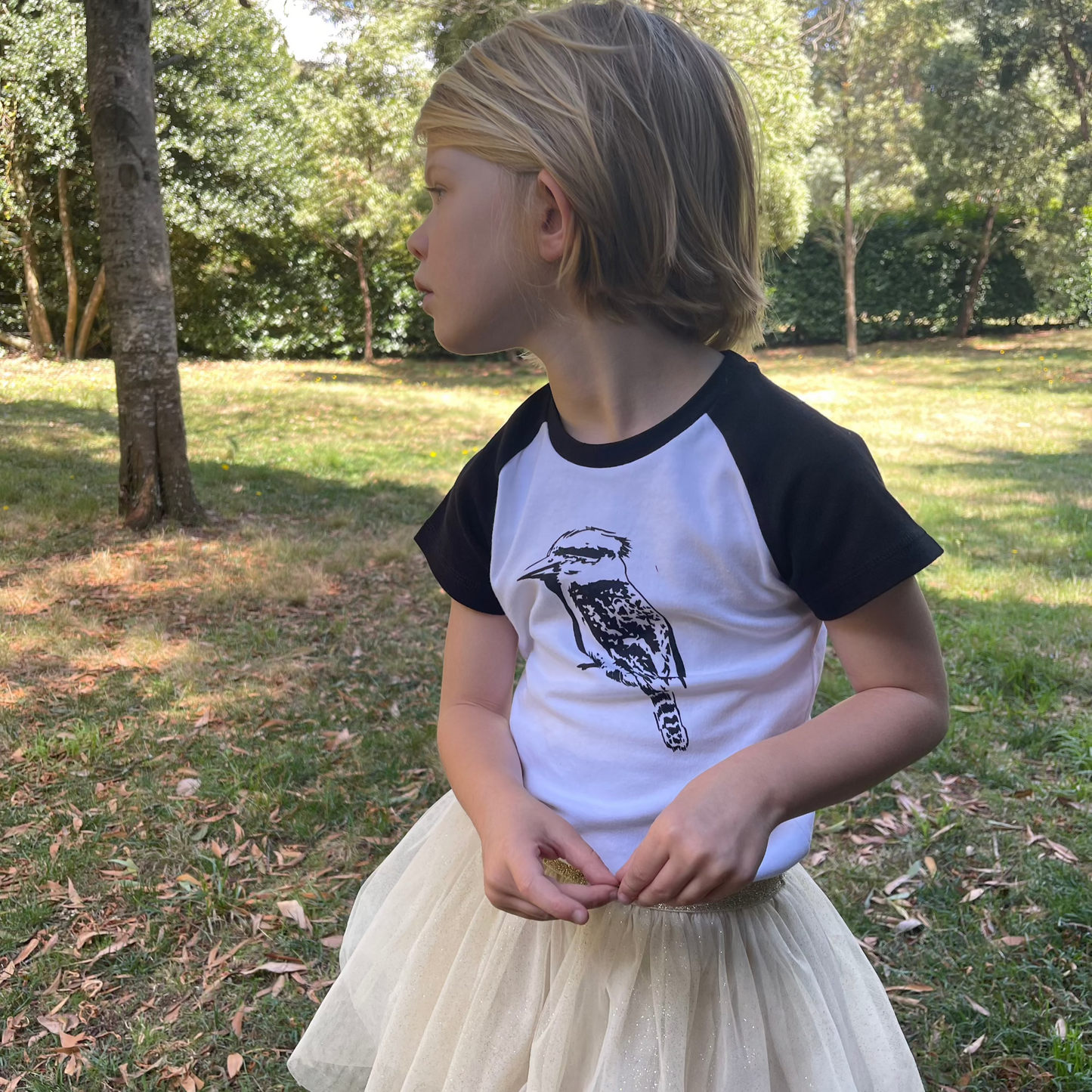 Kookaburra Raglan Kids T shirt 1