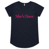 She's The Boss Scoop Tee