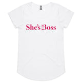 She's The Boss Scoop Tee