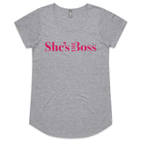 She's The Boss Scoop Tee