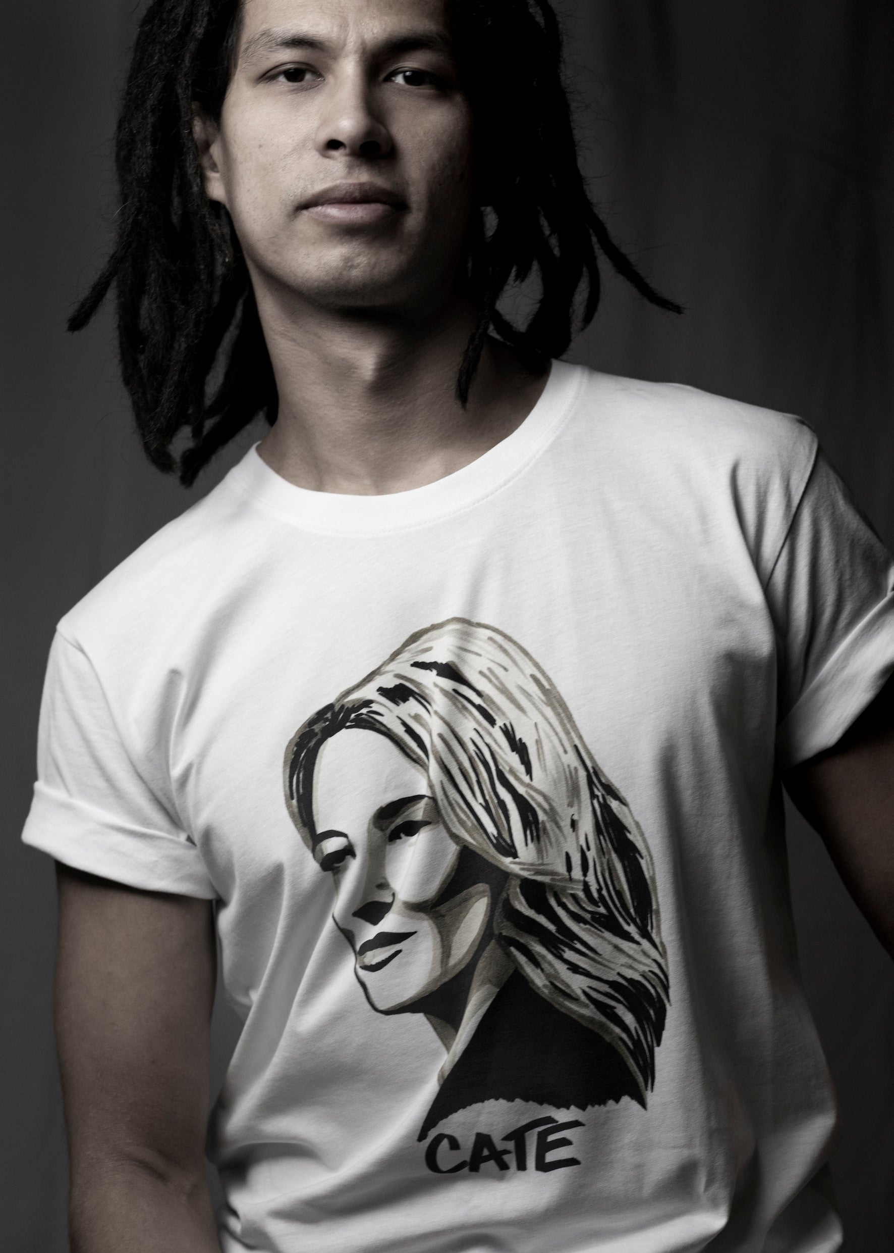 Cate Blanchett T-shirt – High Tees Australian icon graphic tee, ethically made in Melbourne. ©High Tees