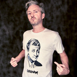 Actor Stephen Curry wearing the Grahalm Kennedy T shirt. ©High Tees