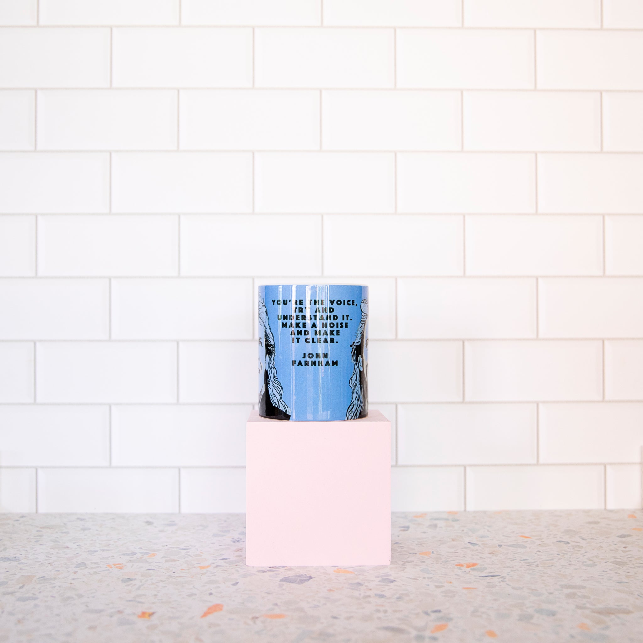 John Farnham Mug designed by High Tees.