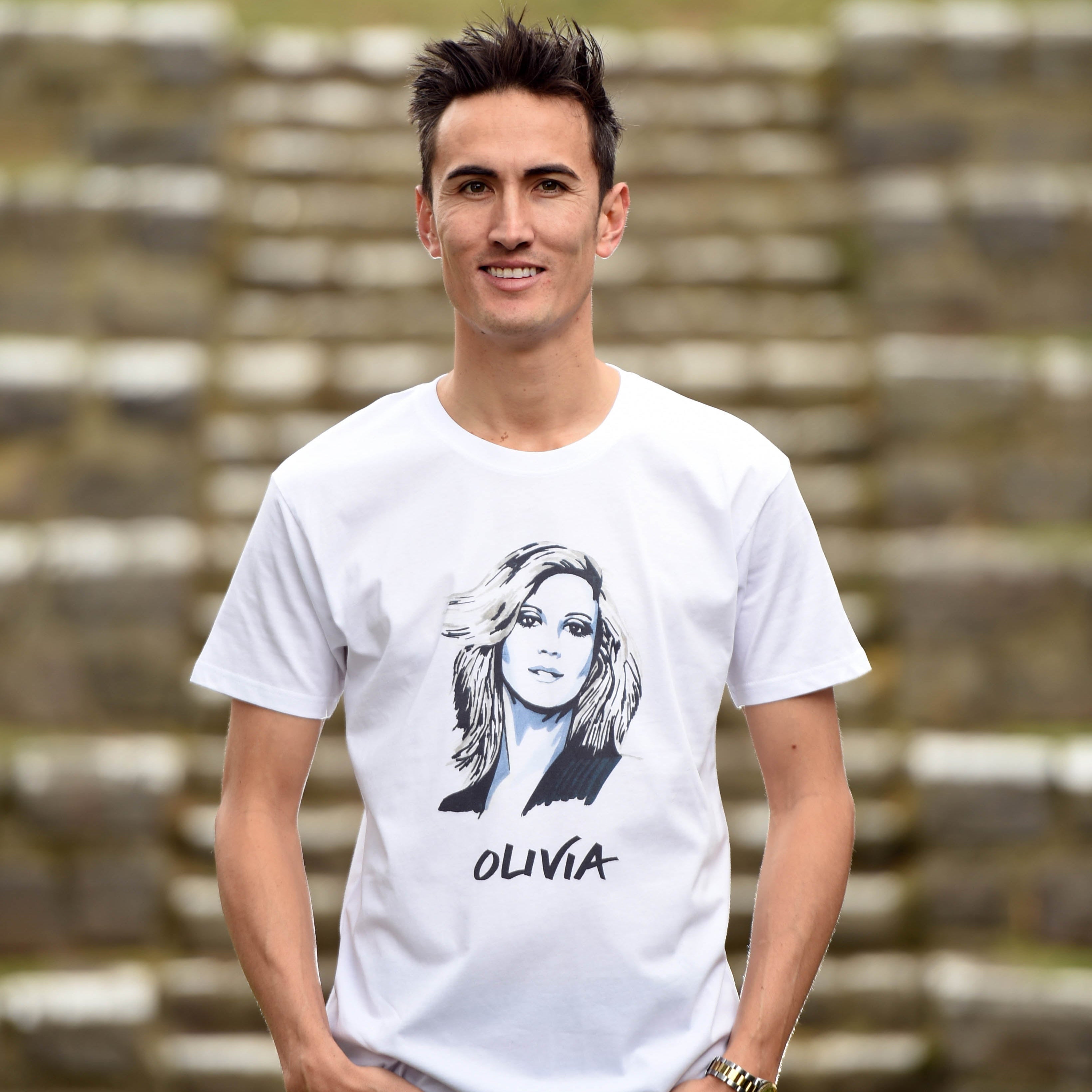 Olivia Newton John T shirt. High Tees Australia. ©High Tees
