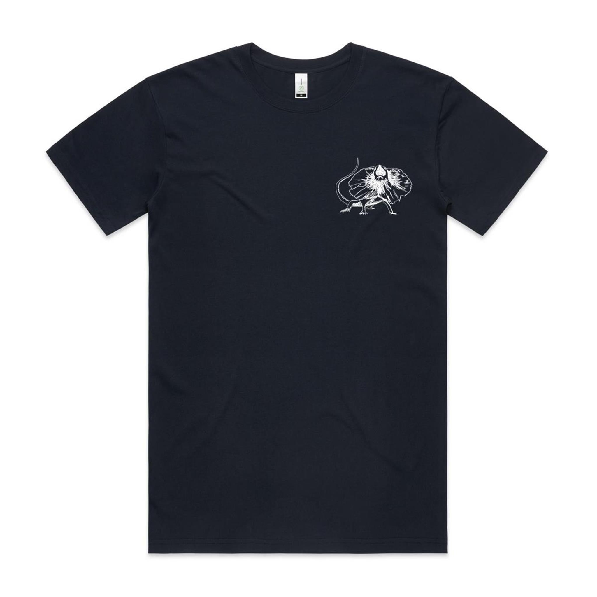 Frill Necked Lizard Pocket Print T shirt