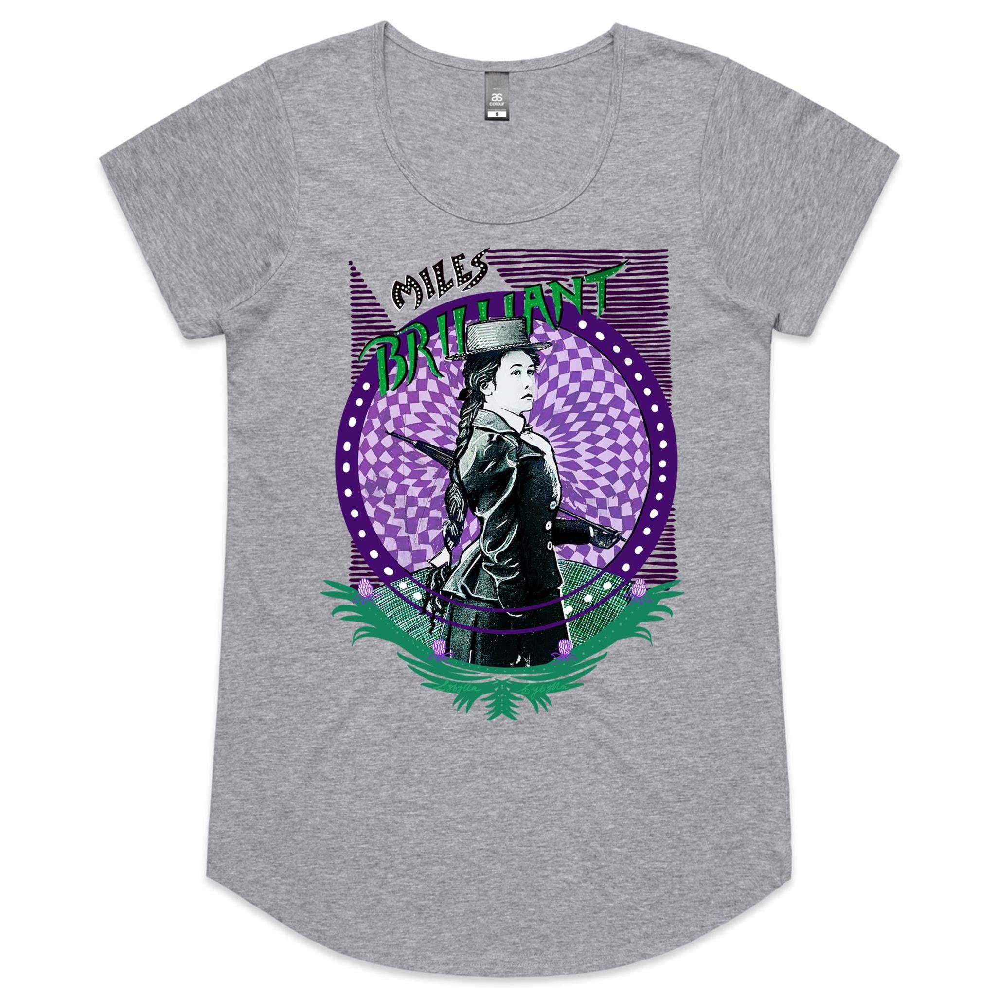 MILES Womens Scoop T shirt