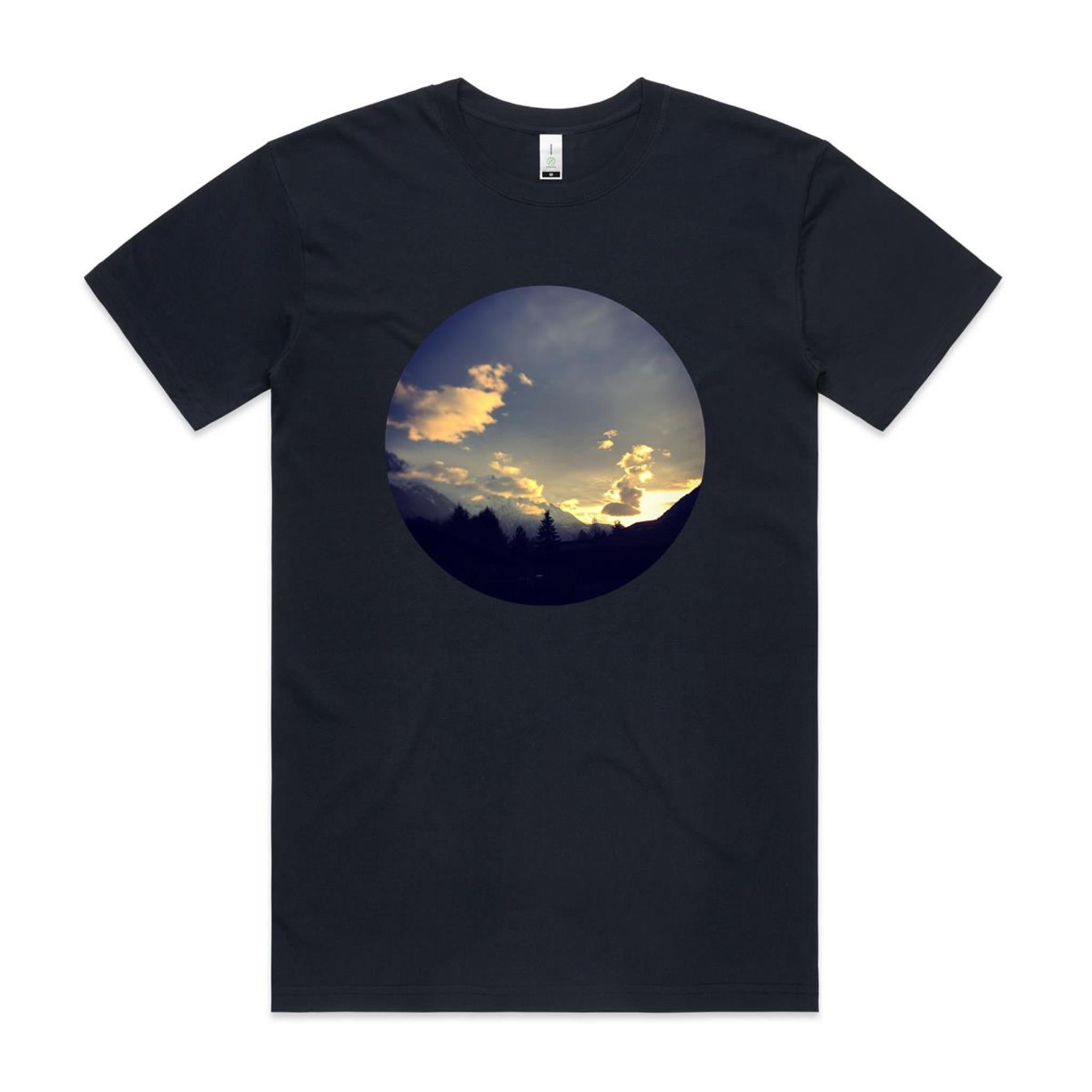 Chamonix Sunset T shirt x