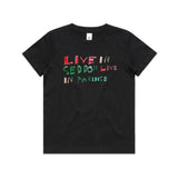 Live in Seddon, live in Paradise kids T shirt