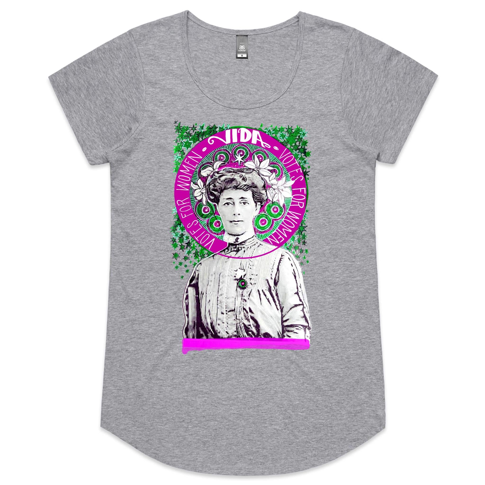VIDA Women's Scoop T shirt - printed to order