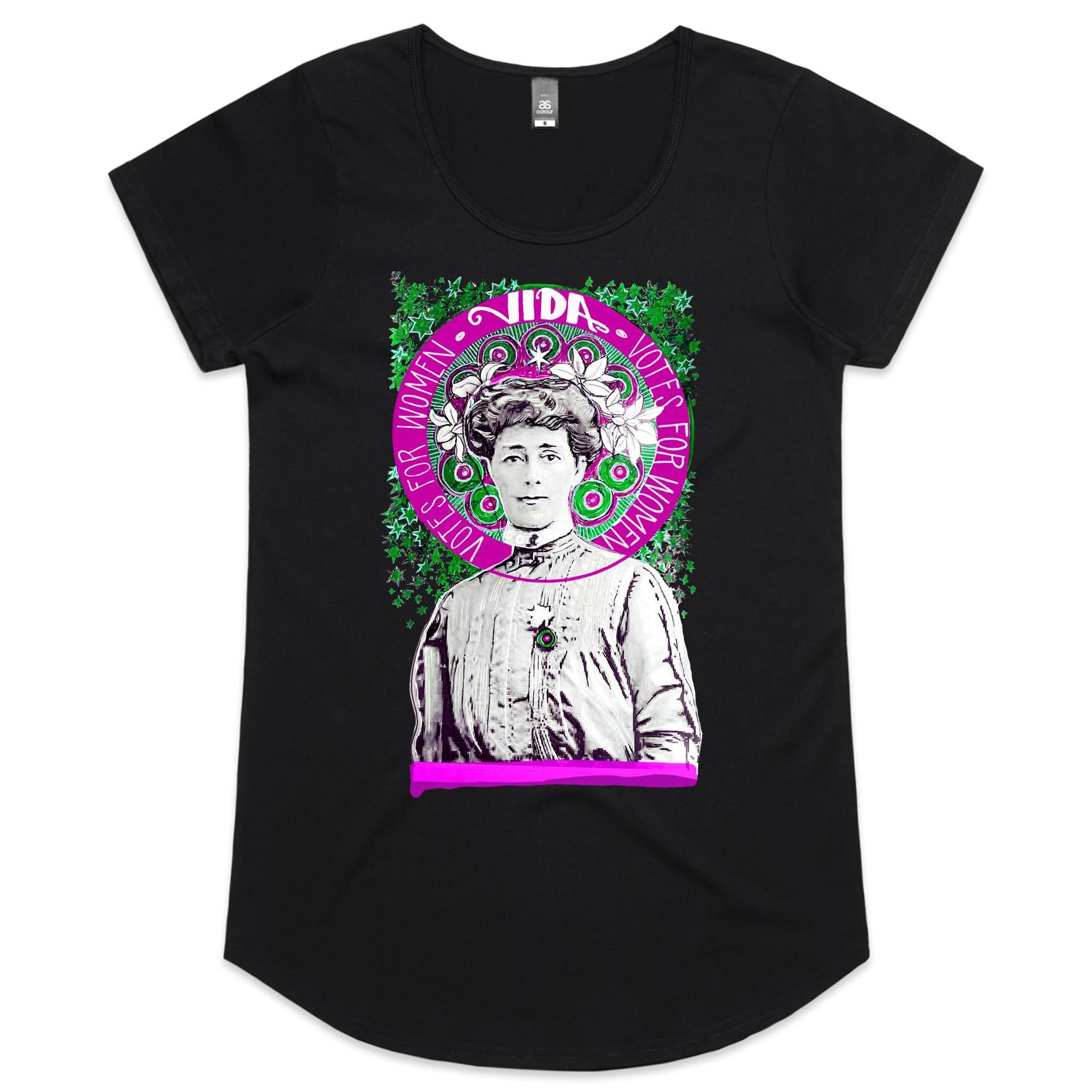 VIDA Women's Scoop T shirt - printed to order