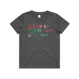 Live in Seddon, live in Paradise kids T shirt