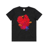 Red Coral Garden Kids T shirt