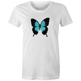 Ulysses Shallowtail Butterfly Womens Organic T shirt
