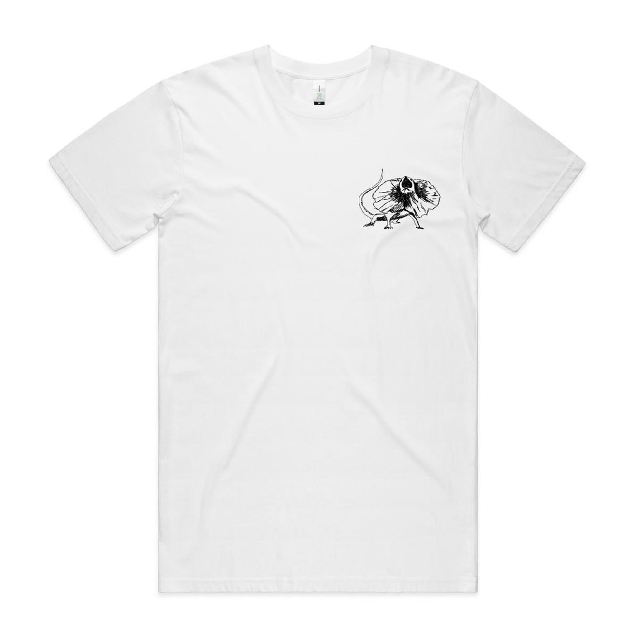 Frill Necked Lizard Pocket Print T shirt