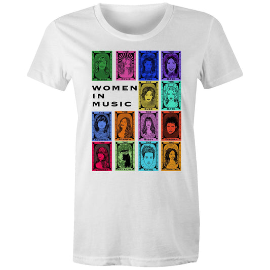 Iconic Women in Music T shirt - shorter tee