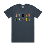 Hand drawn design of Australian beetles printed 100% organic cotton unisex t shirt