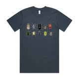 Hand drawn design of Australian beetles printed 100% organic cotton unisex t shirt