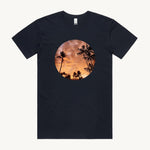 Bali Sunset T shirt Navy by High Tees
