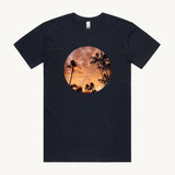 Bali Sunset T shirt Navy by High Tees