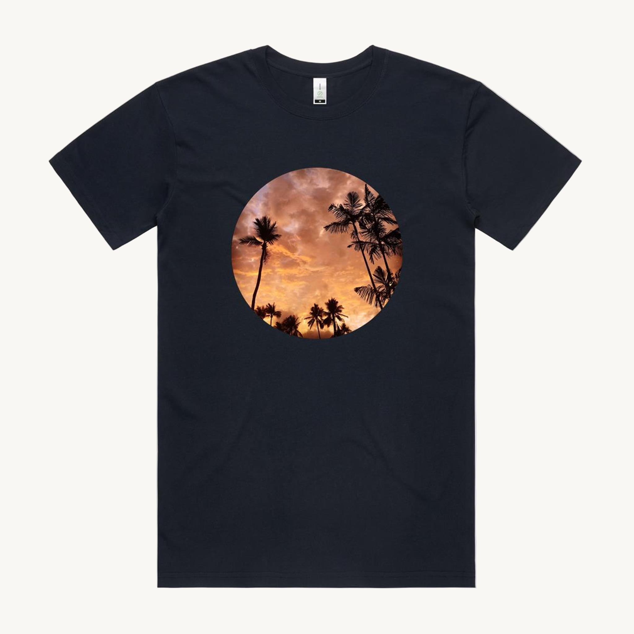Bali Sunset T shirt Navy by High Tees