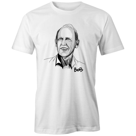 Bob Brown T-shirt – High Tees Australian icon graphic tee, ethically made in Melbourne. ©High Tees