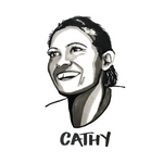 Original High Tees drawing of Cathy Freeman  ©High Tees