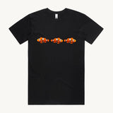 Clown Fish design printed on 100% organic cotton T shirt. High Tees.