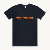 Clown Fish design printed on 100% organic cotton T shirt. High Tees.