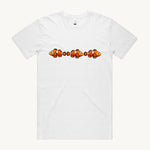Clown Fish design printed on 100% organic cotton T shirt. High Tees.