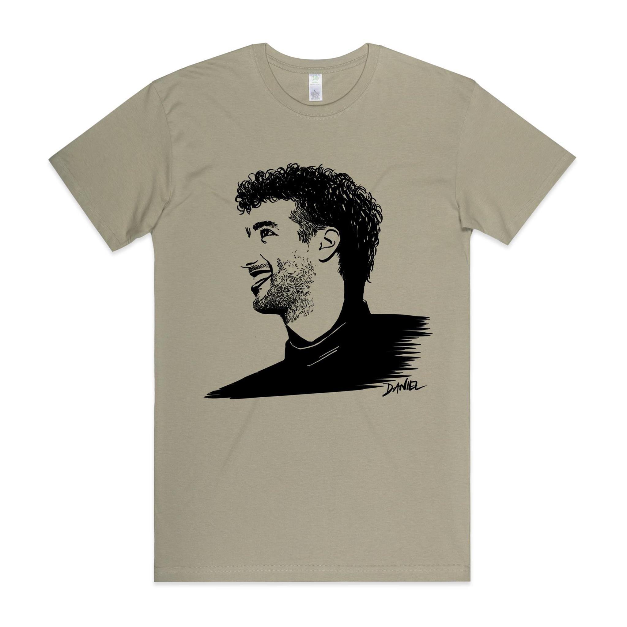 Daniel Ricciardo T-shirt – High Tees Australian icon graphic tee, ethically made in Melbourne. ©High Tees