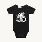 David Attenborough 100 Years Baby Onesie Black by High Tees