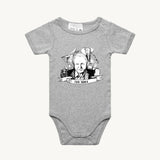 David Attenborough 100 Years Baby Onesie Grey by High Tees