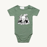 David Attenborough 100 Years Baby Onesie Sage by High Tees