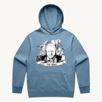 David Attenborough 100 Years Hoodie Blue by High Tees
