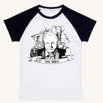 David Attenborough Kids Raglan T shirt Black by High Tees