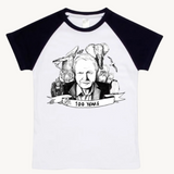 David Attenborough Kids Raglan T shirt Black by High Tees
