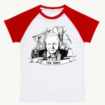David Attenborough Kids Raglan T shirt Red by High Tees