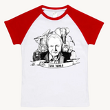 David Attenborough Kids Raglan T shirt Red by High Tees