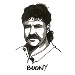 Original drawing of David Boon. ©High Tees