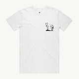 Dingo White Regular T shirt by High Tees.