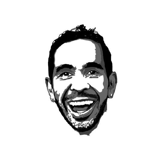 Original drawing of Eddie Betts. ©High Tees