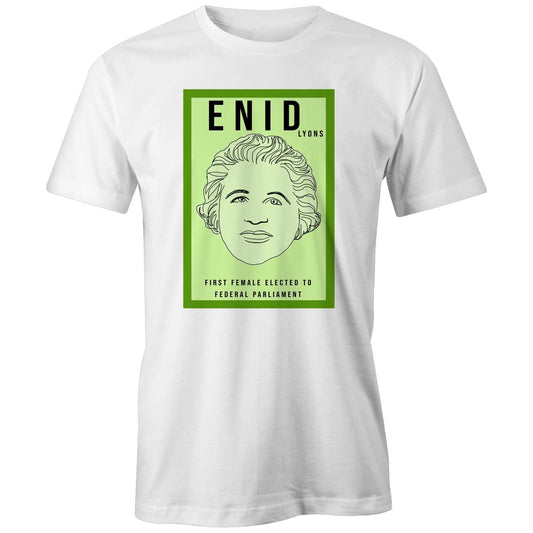 Enid Lyons T-shirt – High Tees Australian icon graphic tee, ethically made in Melbourne. ©High Tees