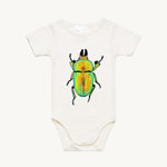 Golden Stag Beetle All In One Romper Natural by High Tees.