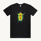 Golden Stag Beetle Unisex T shirt Black by High Tees 