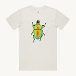 Golden Stag Beetle Unisex T shirt White 