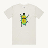 Golden Stag Beetle Unisex T shirt White 