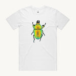 Golden Stag Beetle Unisex T shirt White by High Tees